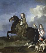 Queen Christina of Sweden on Horseback Bourdon, Sebastien
